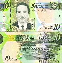 *10 botswanských pula Botswana 2009-14, P30 UNC - Kliknutím na obrázok zatvorte -